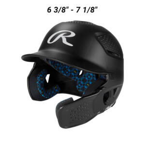 Rawlings RX2 Reverse and Adjust Batting Helmet-Black-Junior Size (6 3/8″ – 7 1/8″)