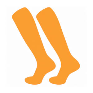 TCK Custom Dugout Series Over The Calf Socks-Tennessee Orange