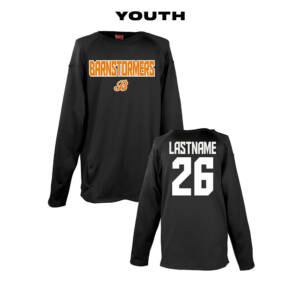 Barnstormer Baseball Youth Rawlings Performance Dugout Fleece Pullover-Black