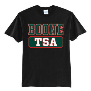 Boone TSA Unisex Short SLeeve T Shirt – JetBlack