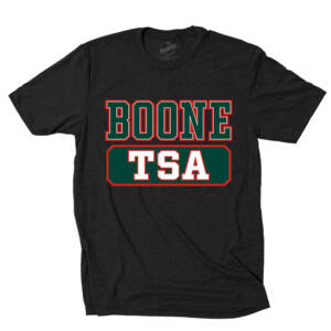 Boone TSA  District Perfect Tri blend Crew Tee – Black