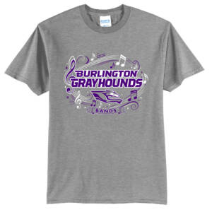Burlington Music Unisex Short Sleeve T Shirt – Athletic Heather
