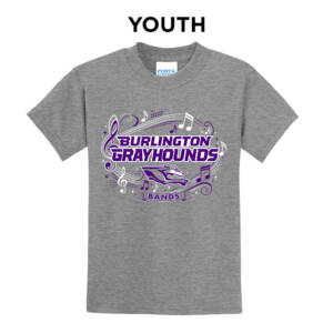 Burlington Music Youth Short Sleeve T Shirt – Athletic Heather