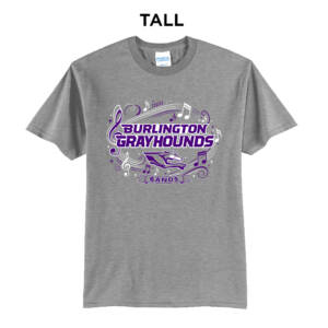 Burlington Music Tall Core Blend short Sleeve T Shirts – Athletic Heather