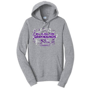 Burlington Music Unisex Fan Favorite Fleece Pullover Hooded Sweatshirt-Athletic Heather