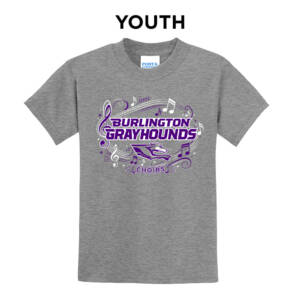Burlington Music Youth Short Sleeve T Shirt – Athletic Heather