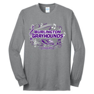 Burlington Music Unisex Long Sleeve Core Blend T Shirt -Athletic Heather