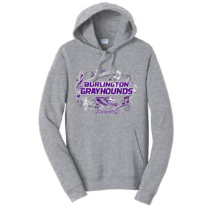Burlington Music Unisex Fan Favorite Pullover Hooded Sweatshirt – Athletic Heather
