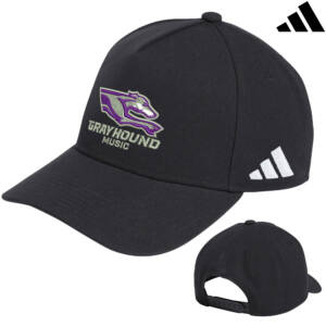 Burlington Music Adidas A-Frame Snap Back Cap – Black