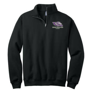 Burlington Music JERZEES Nublend Cadet Collar Sweatshirt Unisex-Black