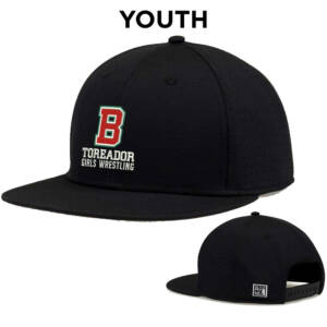 Boone Girls Wrestling The Game YOUTH Perforated GameChanger Snapback Cap – Black