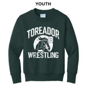 Boone Girls Wrestling  Youth Crewneck Sweatshirt – Dark Green