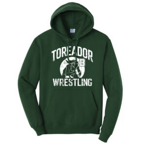 Boone Girls Wrestling Unisex Classic Core weight Cozy Pullover Hooded Sweatshirt -Dark Green