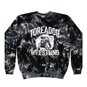 Boone Girls Wrestling Colortone Unisex Tie Dyed Fleece Crewneck Sweatshirt – MultiBlack