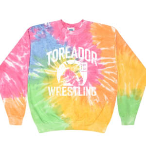 Boone Girls Wrestling Unisex Tie-Dyed Fleece Crewneck Sweatshirt-Eternity