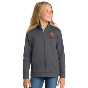 Boone Girls Wrestling Sport Tek Sport Wick Fleece Full Zip Jacket YOUTH – Dark Smoke Grey