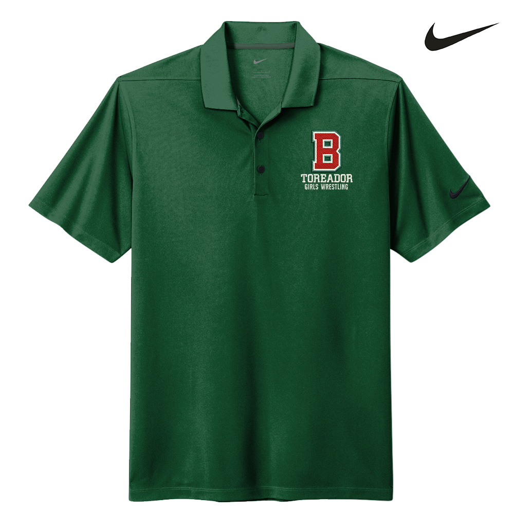 Boone Girls Wrestling Nike Dri FIT Micro Pique 2.0 Polo -Gorge Green