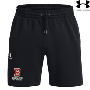 Boone Girls Wrestling Under Armour UA ICON 7.5″ Fleece Shorts Black