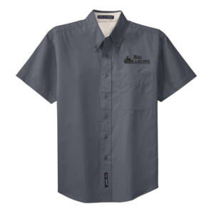 Big Meadows Port Authority Men Short Sleeve Easy Care Shirt – Steel