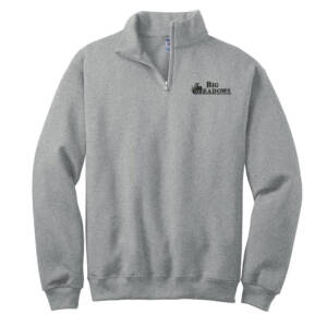 Big Meadows Jerzees NuBlend 1/4 Zip Unisex Cadet Collar Sweatshirt-Oxford