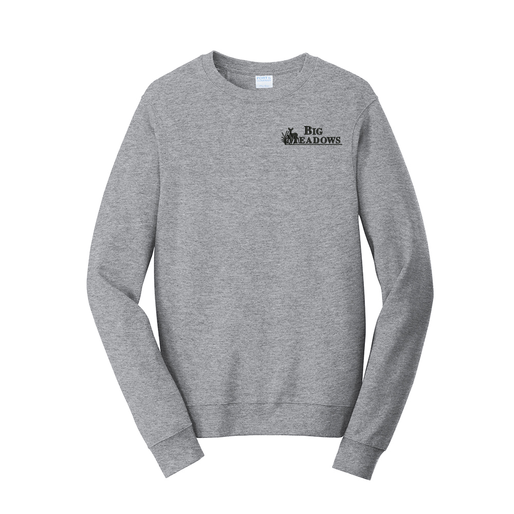 Big Meadows Unisex Fan Favorite Fleece Crewneck Sweatshirt-Athletic Heather