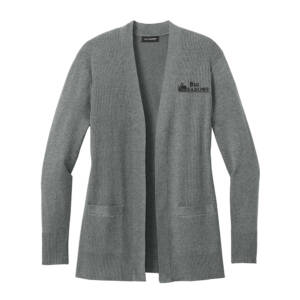 Big Meadows Port Authority Women’s Easy Care Open Front Cardigan Sweater – MediumHeatherGrey