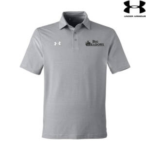 Big Meadows Under Armour DRIVE Team Stripe Premium Polo Mod Grey