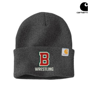 Boone Wrestling Carhartt  Acrylic Watch Cap 2.0 beanie stocking cap with cuff – Coal Heather