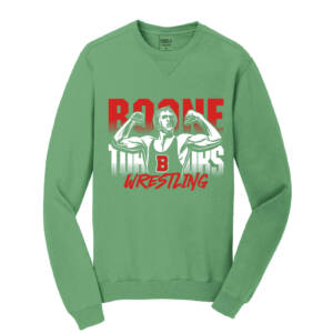 Boone Wrestling Unisex Beach Wash Garment Dyed Crewneck Sweatshirt-Safari