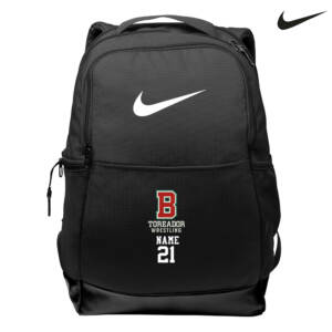 Boone Wrestling Nike Brasilia Medium Backpack-Black