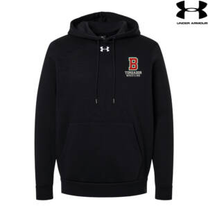 Boone Wrestling Under Armour Men’s Team Icon Fleece Hoodie-Black/White