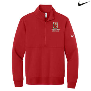 Boone Wrestling Nike Club Fleece Sleeve Swoosh 1/2 Zip – UniversityRed