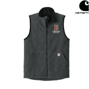 Boone Wrestling Carhartt Men Textured Fleece Vest-Carbon Heather