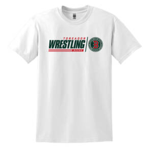 Boone Wrestling Unisex Short Sleeve Tee – White