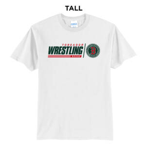 Boone Wrestling Tall Short Sleeve T Shirts – White