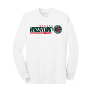 Boone Wrestling Unisex Cotton Long Sleeve Core Blend T Shirt – White