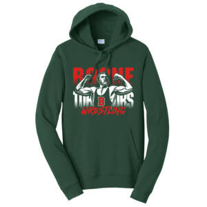 Boone Wrestling Unisex Fan Favorite Fleece Pullover Hooded Sweatshirt-Forest