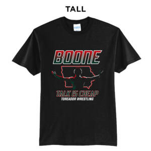 Boone Wrestling  Tall Core Blend short Sleeve T Shirts – JetBlack