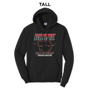 Boone Wrestling  TALL Classic Pullover Hooded Sweatshirt – JetBlack