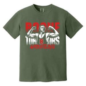 Boone Wrestling Comfort Colors Heavyweight Ring Spun Tee Unisex-Hemp