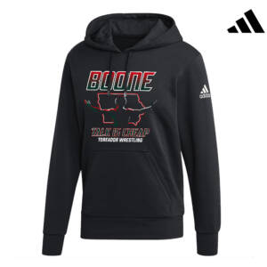 Boone Wrestling Adidas Fleece Unisex Hooded Sweatshirt Black