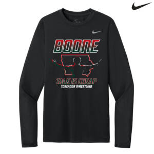 Boone Wrestling Nike Team rLegend Long Sleeve Tee – Black
