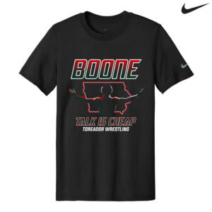 Boone Wrestling Nike Swoosh Men Sleeve rLegend Tee – Black
