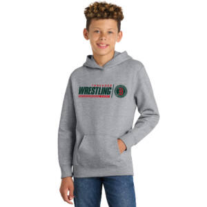 Boone Wrestling Youth Fan Favorite Hooded Sweatshirt-Athletic Heather