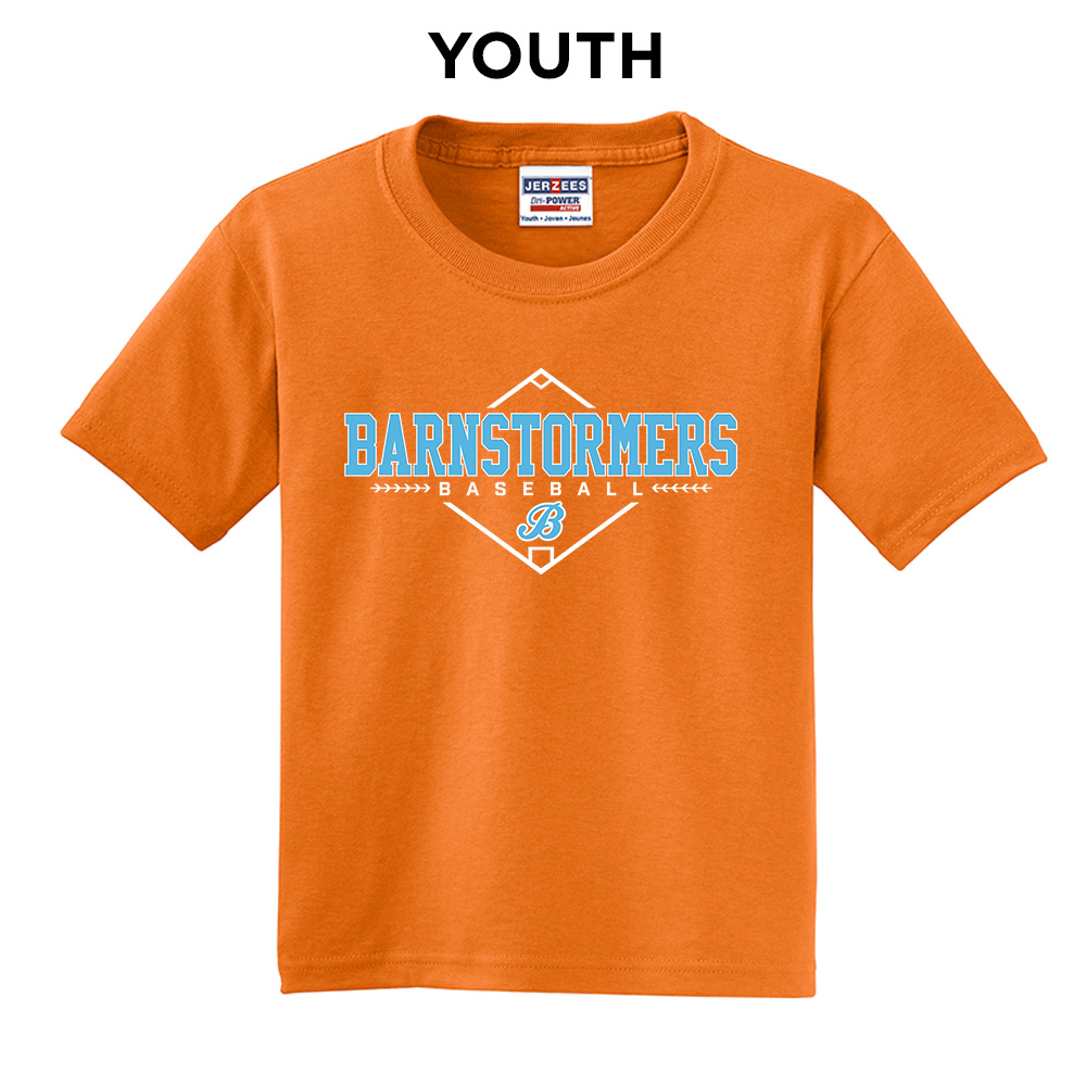 Barnstormers BB Youth Short Sleeve Tee - Tennese ORANGE