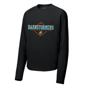 Barnstormers BB Sport Tek Sport Wick Men Stretch Pocketed Crewneck – Black