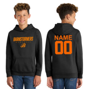 Barnstormers BB Youth Fleece Fan Favorite Hooded Sweatshirt-Black
