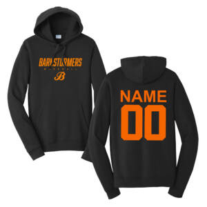 Barnstormers BB Unisex Fan Favorite Fleece Hooded Sweatshirt-Black
