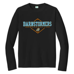 Barnstormers BB Unisex Long Sleeve Performance Tee – JetBlack