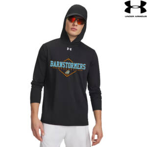 Barnstormers BB Under Armour Mens Team Vanish Performance Hoodie – Black